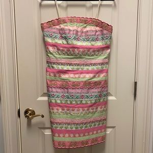 Lilly Pulitzer Strapless Ribbon Dress